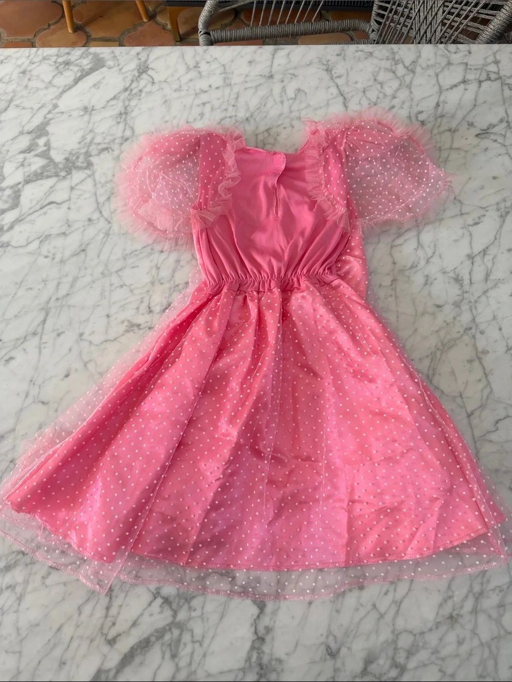 Girl's Wicked Glinda Dress Sz 4-6Y cosplay Halloween Costume